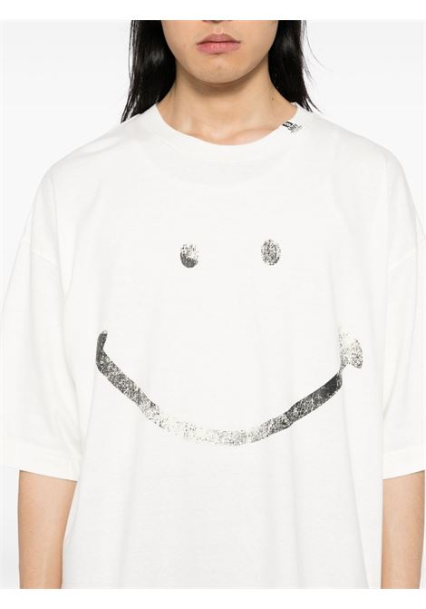 smily face printed tee man white MAISON MIHARA YASUHIRO | J14TS782WHITE